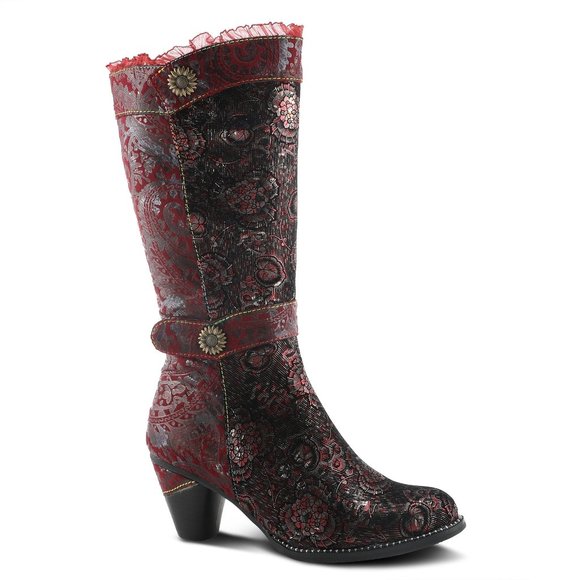L'ARTISTE DESSALTA-POSIE BOOTS BORDEAUX MULTI